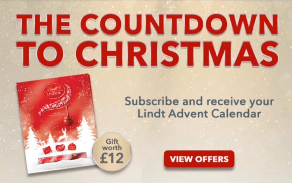 Free Lindt Advent Calendar